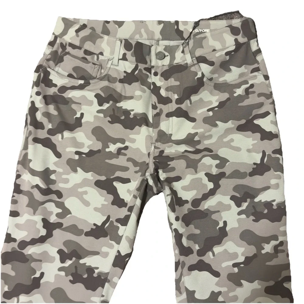 G/Fore Camo Golf Pants Men's Size 32/32‎ Green 5 Pocket Way Stretch